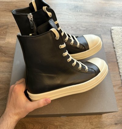 Rick Owens Ramones High size 9 US EU 42 black