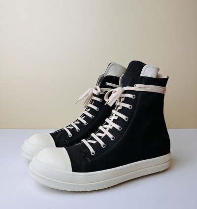 Rick Owens Ramones High Top 22 oz Denim