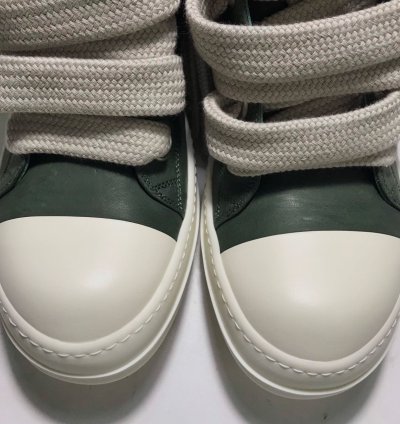 RICK OWENS RAMONES JUMBO LACE HIGH SNEAKER EDFU GREEN