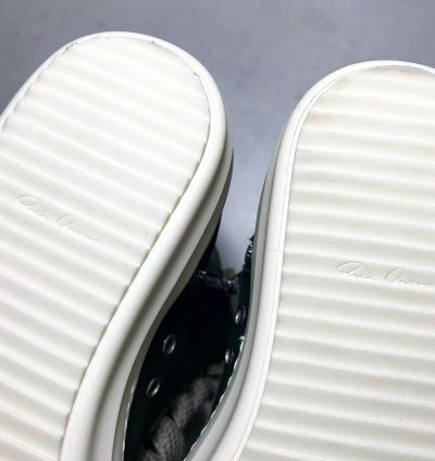 RICK OWENS RAMONES JUMBO LACE HIGH SNEAKER EDFU GREEN