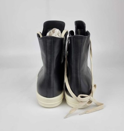 Rick Owens Ramones Leather High Top Sneakers New FW23