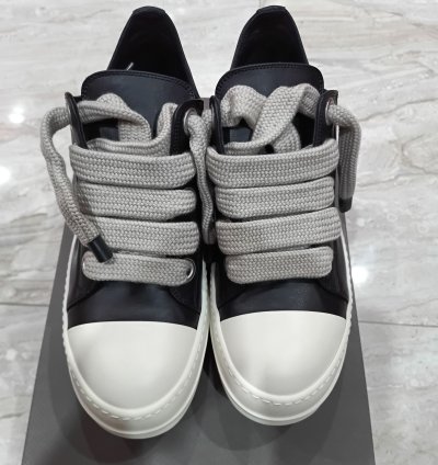 Rick Owens Ramones low black porteville