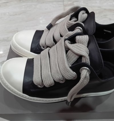 Rick Owens Ramones low black porteville