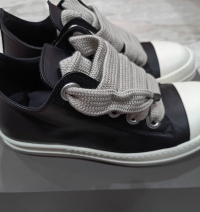Rick Owens Ramones low black porteville