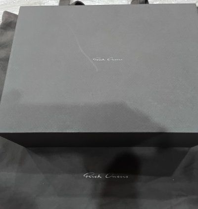 Rick Owens Ramones low black porteville