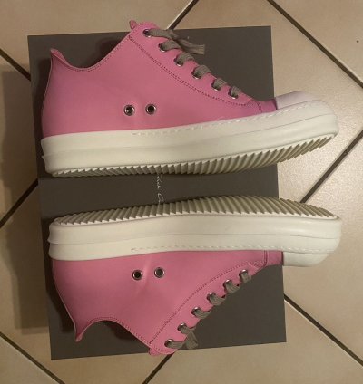Rick Owens Ramones low mainline Pop Pink SS21 PHLEGETHON