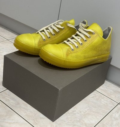 Rick Owens Ramones Low Yellow SS23