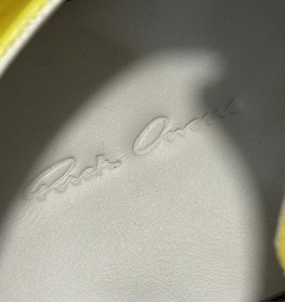 Rick Owens Ramones Low Yellow SS23