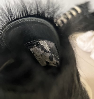 Rick Owens Ramones Lows in Black Fur
