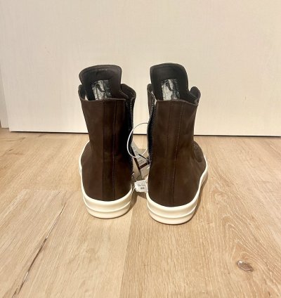 Rick Owens Ramones Mainline Waxed Nubuck Brown US14 EU47
