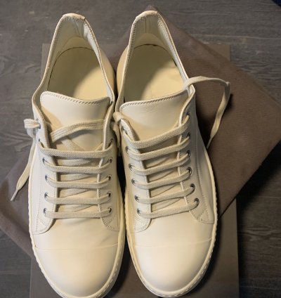 Rick Owens Ramones Milk Milk Milk Leather