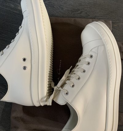 Rick Owens Ramones Milk Milk Milk Leather