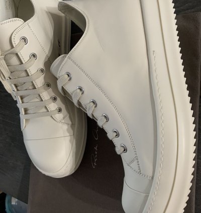 Rick Owens Ramones Milk Milk Milk Leather