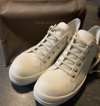 Rick Owens Ramones Milk Milk Milk Leather