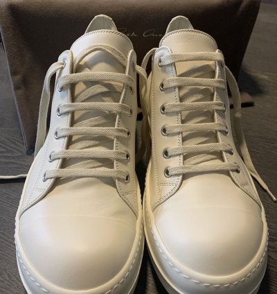 Rick Owens Ramones Milk Milk Milk Leather