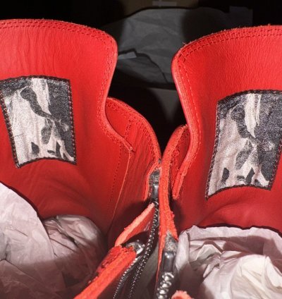 Rick Owens Red Sneakers SS24