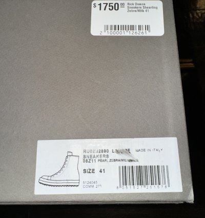 Rick Owens Shearling Sneakers