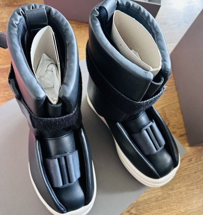 Rick Owens splint boots runway