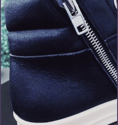 RICK OWENS SS15 ISLAND DUNK BLACK LEATHER SNEAKERS EU46(NEW)