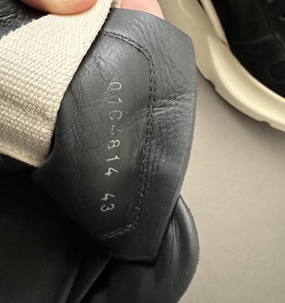 RICK OWENS SS23 EDFU GETH RUNNER SUEDE