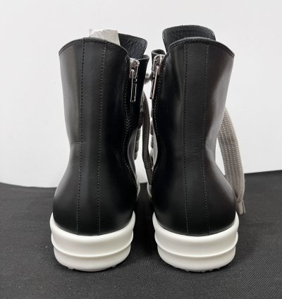Rick Owens SS23 EDFU Leather Jumbo Laces Sneakers New 42