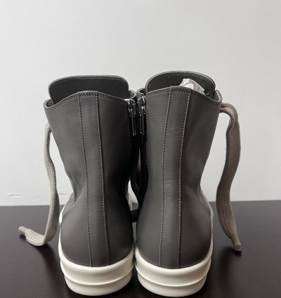 Rick Owens SS23 EDFU Leather Jumbo Laces Sneakers New 44