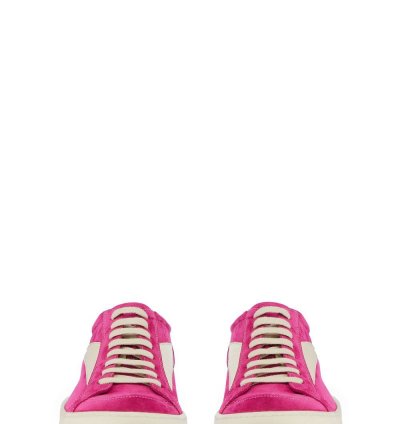Rick Owens SS23 Edfu Vintage Hot Pink Suede Sneakers
