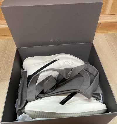 Rick Owens SS23 Geo Geth Runner Milk Black 42