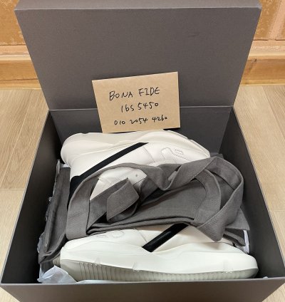 Rick Owens SS23 Geo Geth Runner Milk Black 42