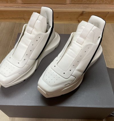 Rick Owens SS23 Geo Geth Runner Milk Black 42