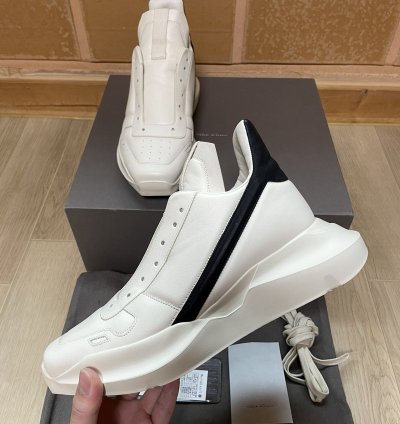 Rick Owens SS23 Geo Geth Runner Milk Black 42