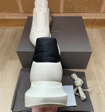 Rick Owens SS23 Geo Geth Runner Milk Black 42