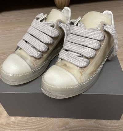 Rick Owens SS23 Jumbo Laced Ramones Low Transparent