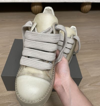 Rick Owens SS23 Jumbo Laced Ramones Low Transparent