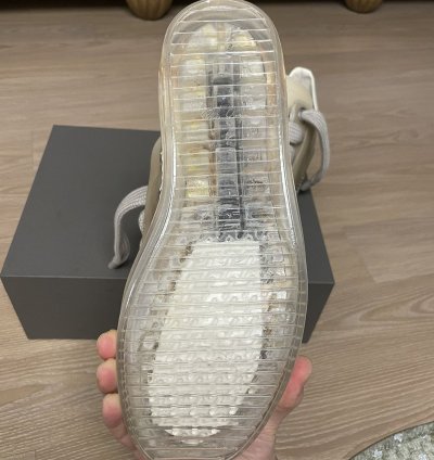 Rick Owens SS23 Jumbo Laced Ramones Low Transparent