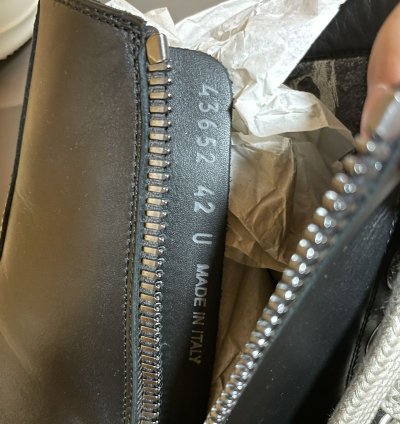 Rick Owens SS23 Jumbo laced Ramones sneakers 42
