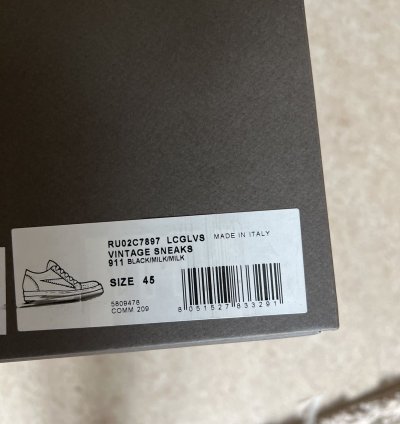 Rick Owens SS23 Strobe Vans SZ45