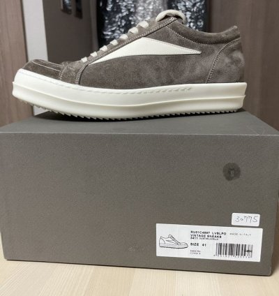 Rick owens SS23 Vintage sneaks suede Dust 41