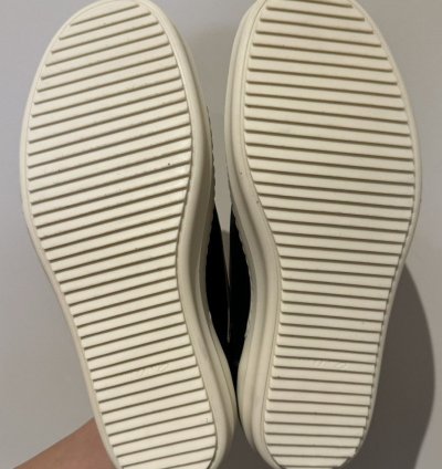 Rick Owens SS24 Lido Vans Vintage Sneaks (Black Milk)
