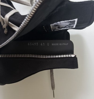 Rick Owens SS25 Hexagram High Top Ramones