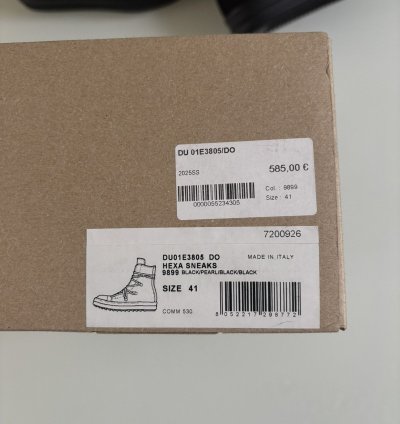 Rick Owens SS25 Hexagram High Top Ramones