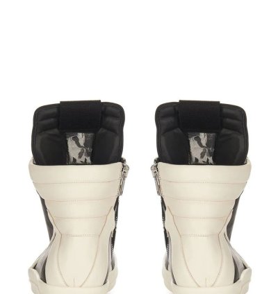 RICK OWENS SS25 HOLLYWOOD GEOBASKET IN BLACK MILK
