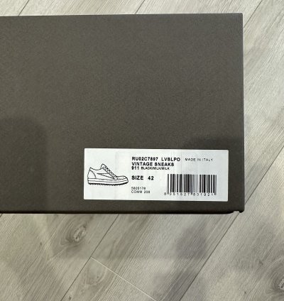 RICK OWENS STROBE SNEAKER VINTAGE BLACK SUEDE