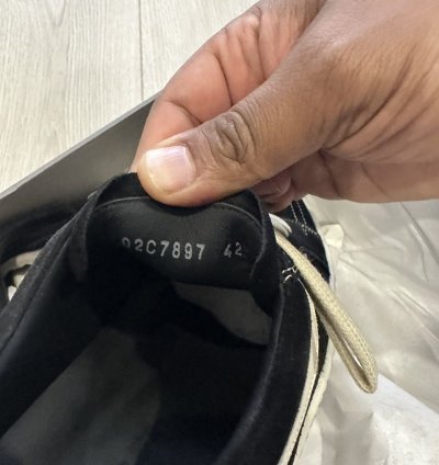 RICK OWENS STROBE SNEAKER VINTAGE BLACK SUEDE