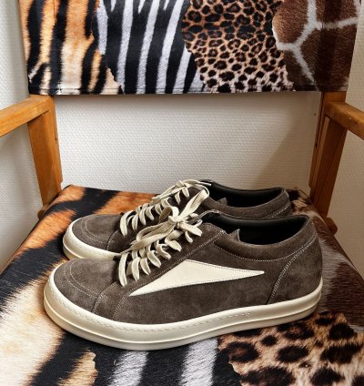 RICK OWENS STROBE SNEAKER VINTAGE DUST BROWN
