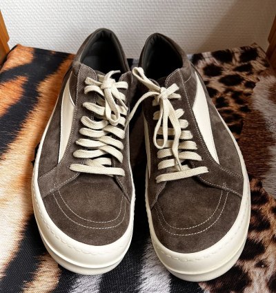 RICK OWENS STROBE SNEAKER VINTAGE DUST BROWN