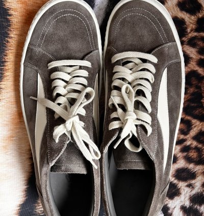 RICK OWENS STROBE SNEAKER VINTAGE DUST BROWN