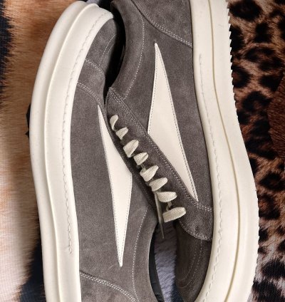 RICK OWENS STROBE SNEAKER VINTAGE DUST BROWN