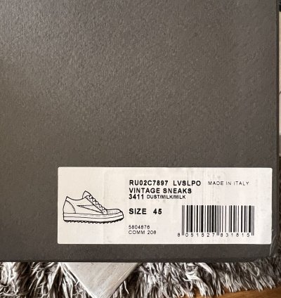 RICK OWENS STROBE SNEAKER VINTAGE DUST BROWN