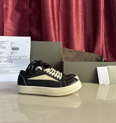 RICK OWENS Strobe vintage low-top sneakers